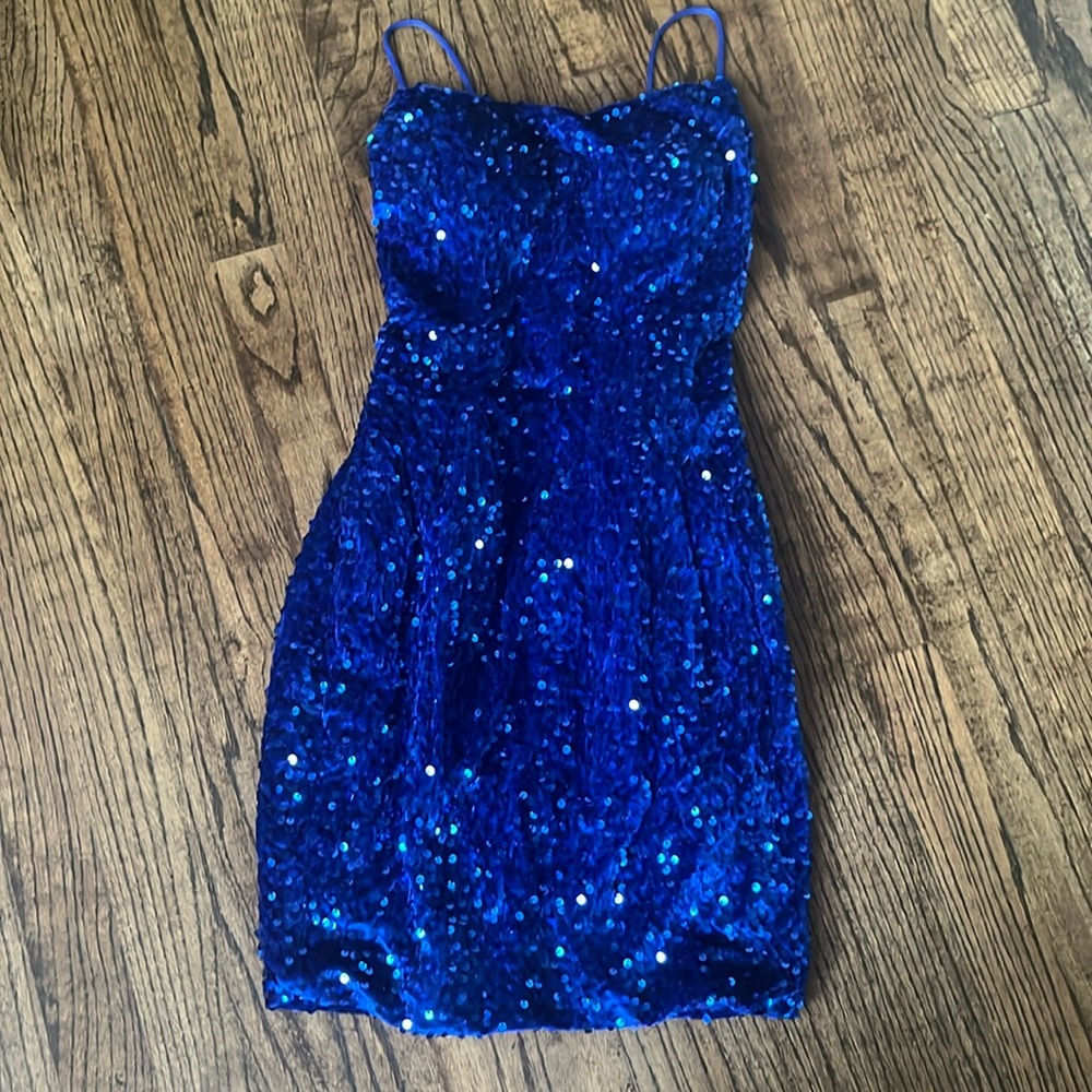 Blue homecoming dress 0